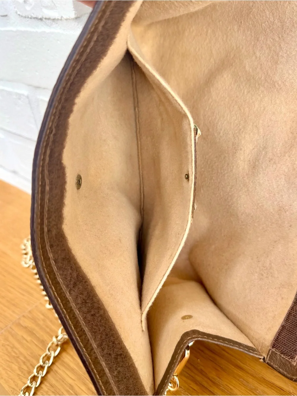 Gucci Authentic Vintage Monogram Sherry Line Clutch / Crossbody Bag